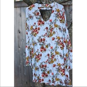 Pastel Blue / Purple Xhiliration Dress NWOT